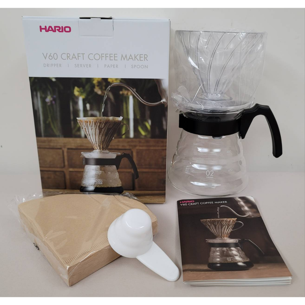 [全新公司貨]日本HARIO V60 CRAFT COFFEE MAKER滴濾式手沖咖啡壺組 濾杯 咖啡壺 濾紙 量匙