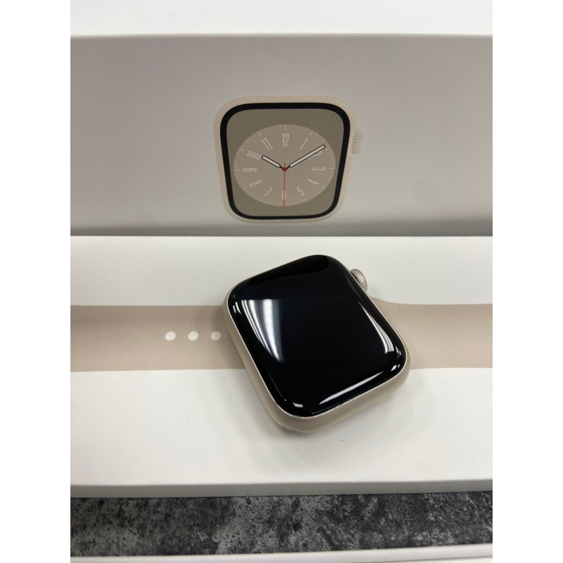 Apple Watch S8 45mm LTE 星光色（保固內）