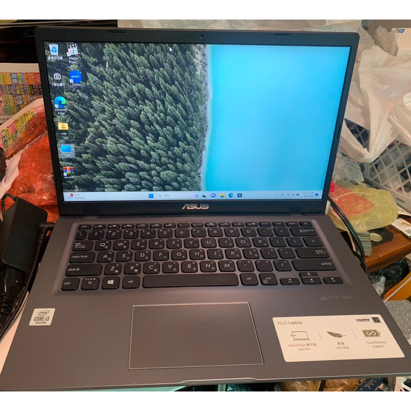 華碩十代筆電 Asus X415JA 四核 i3-1005G1 12G 128G SSD+1TB Win11 正版