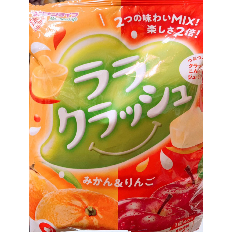【亞菈小舖】日本零食 Mannanlife 綜合蒟蒻果凍 橘子&amp;蘋果風味 192g【優】