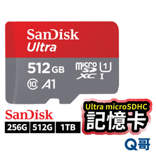 SanDisk Ultra microSDHC UHS-I 記憶卡 256GB 512GB 1TB SD卡 SD09