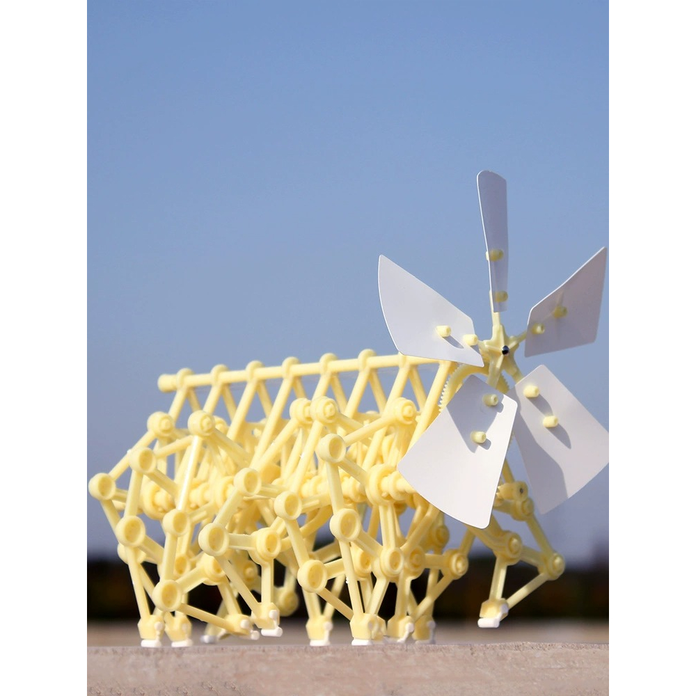 風力仿生獸科技小製作diy玩具材料手工組裝風能動力風動機械獸
