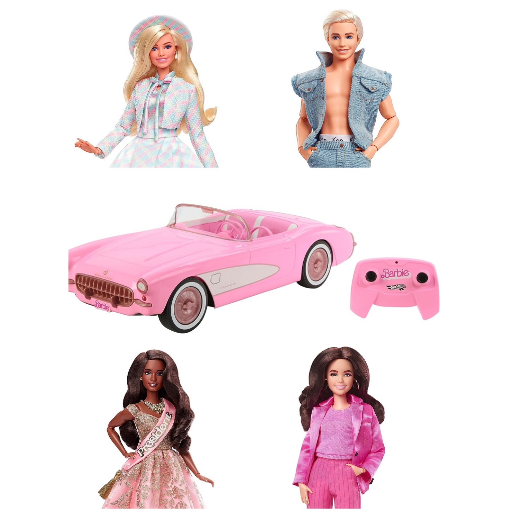 2023年 芭比 Barbie 真人版 電影 娃娃 粉色 跑車 Margot Robbie Gloria