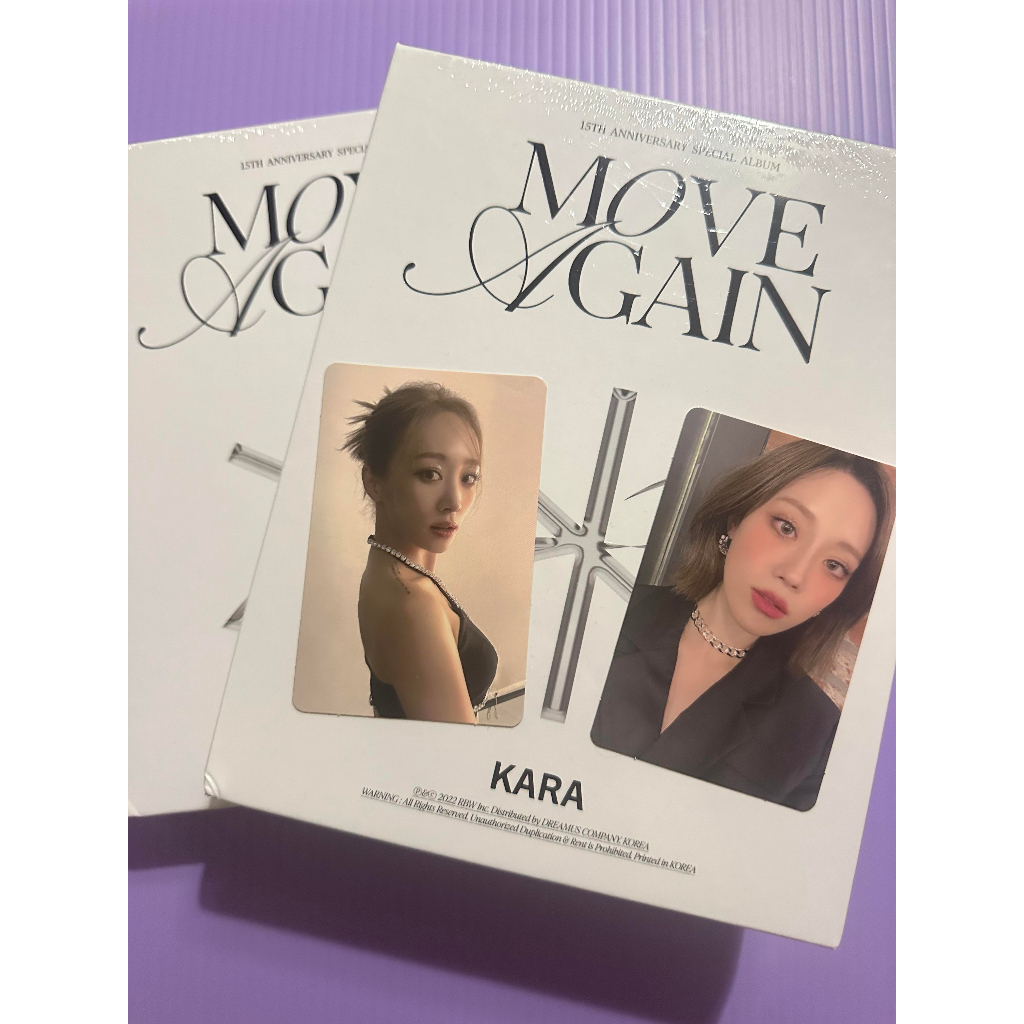 現貨 KARA - MOVE AGAIN 十五週年特別專輯 官網版 (附特別小卡) 齡智 妮可