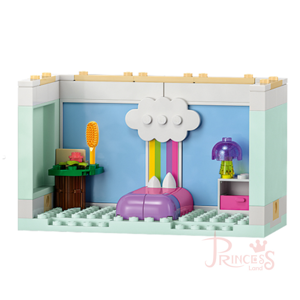 公主樂糕殿 樂高 LEGO 蓋比的娃娃屋 寢室 房間 床 彩虹 檯燈 印刷 10788 拆售 商品如圖