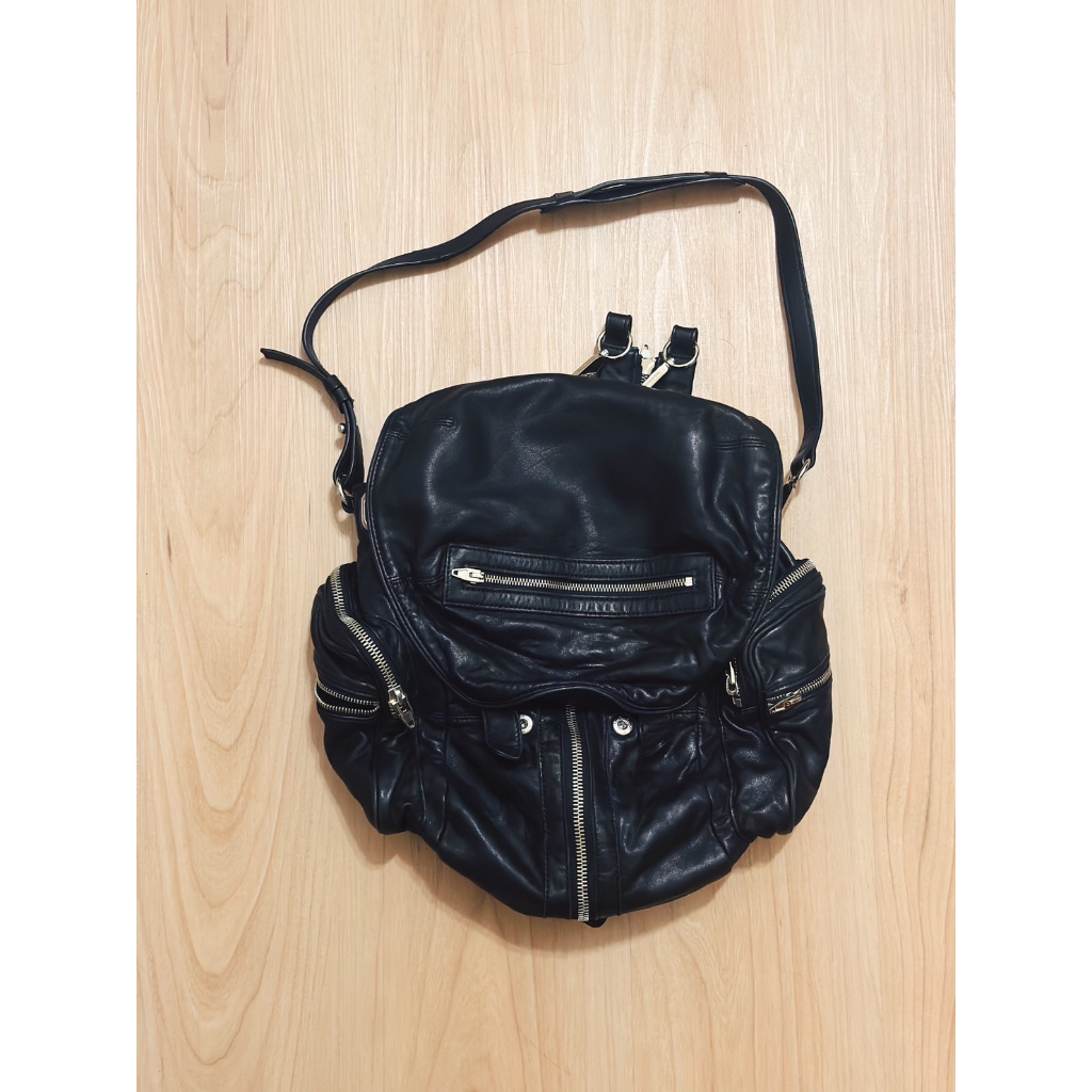 &lt;久放出清&gt; Alexander Wang - Marti Leather Backpack 皮革 後背包 黑色
