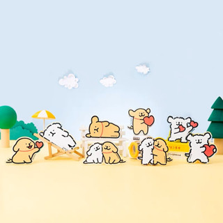 ʟᴇᴛᴀᴏꜱᴛᴏʀᴇ🛒【現貨+預購】線條小狗Maltese系列壓克力「3M黏貼氣囊支架‼️非磁吸」｜手機 支撐架 支架