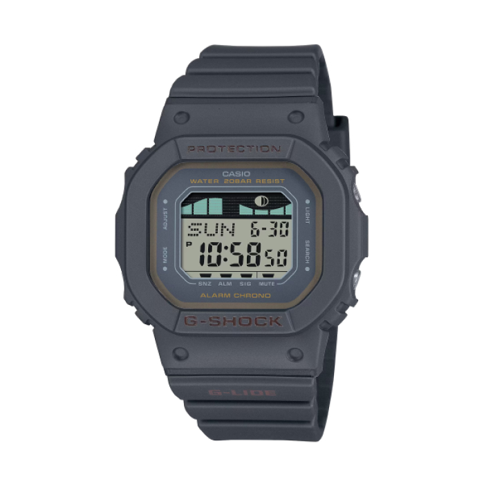 【CASIO G-SHOCK】G-LIDE系列懷舊退色感數位運動腕錶-復古黑/GLX-S5600-1/台灣總代理公司貨享