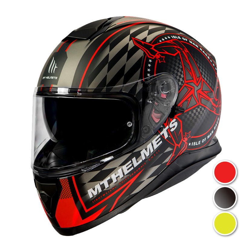 [安信騎士] MT Helmets Thunder 3 SV 彩繪 Isle Of Man 曼島TT 全罩式安全帽 內鏡
