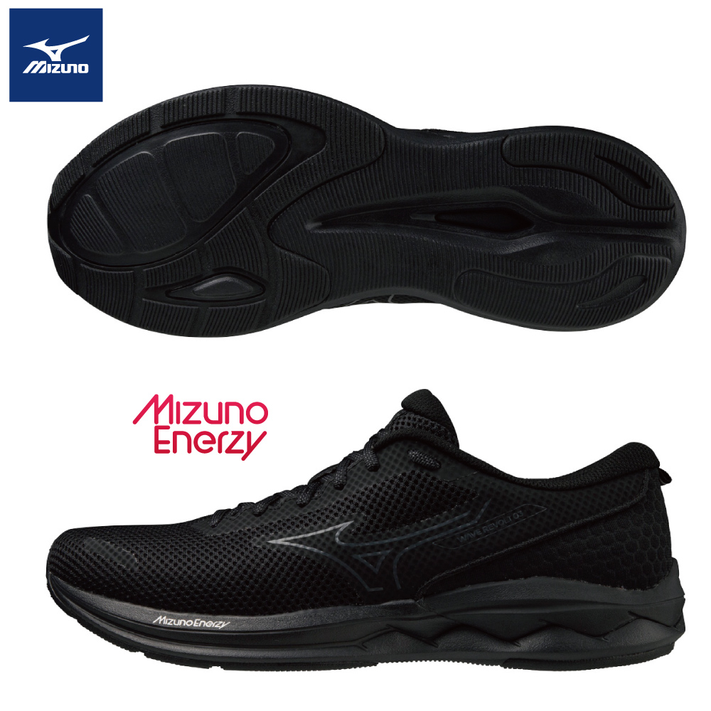 人人愛運動【美津濃MIZUNO】WAVE REVOLT 3 一般型全尺段慢跑鞋 J1GC231403