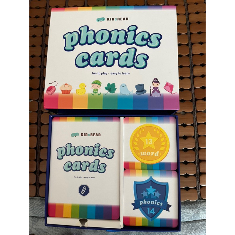 KIDsREAD 自然發音遊戲字卡 Phonics Cards(二手）