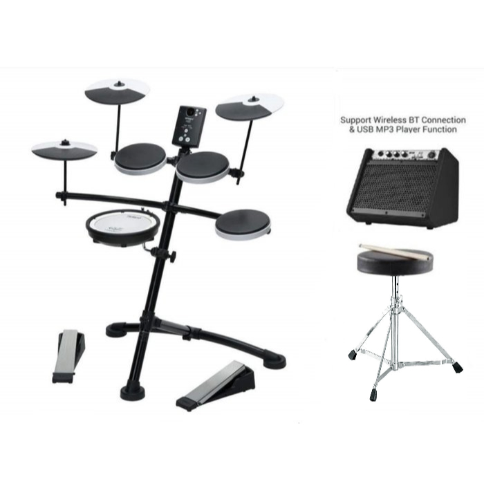 【六絃樂器】全新 Roland TD-1KV 可打鼓邊 網狀小鼓電子鼓 + Coolmusic DM-20 音箱