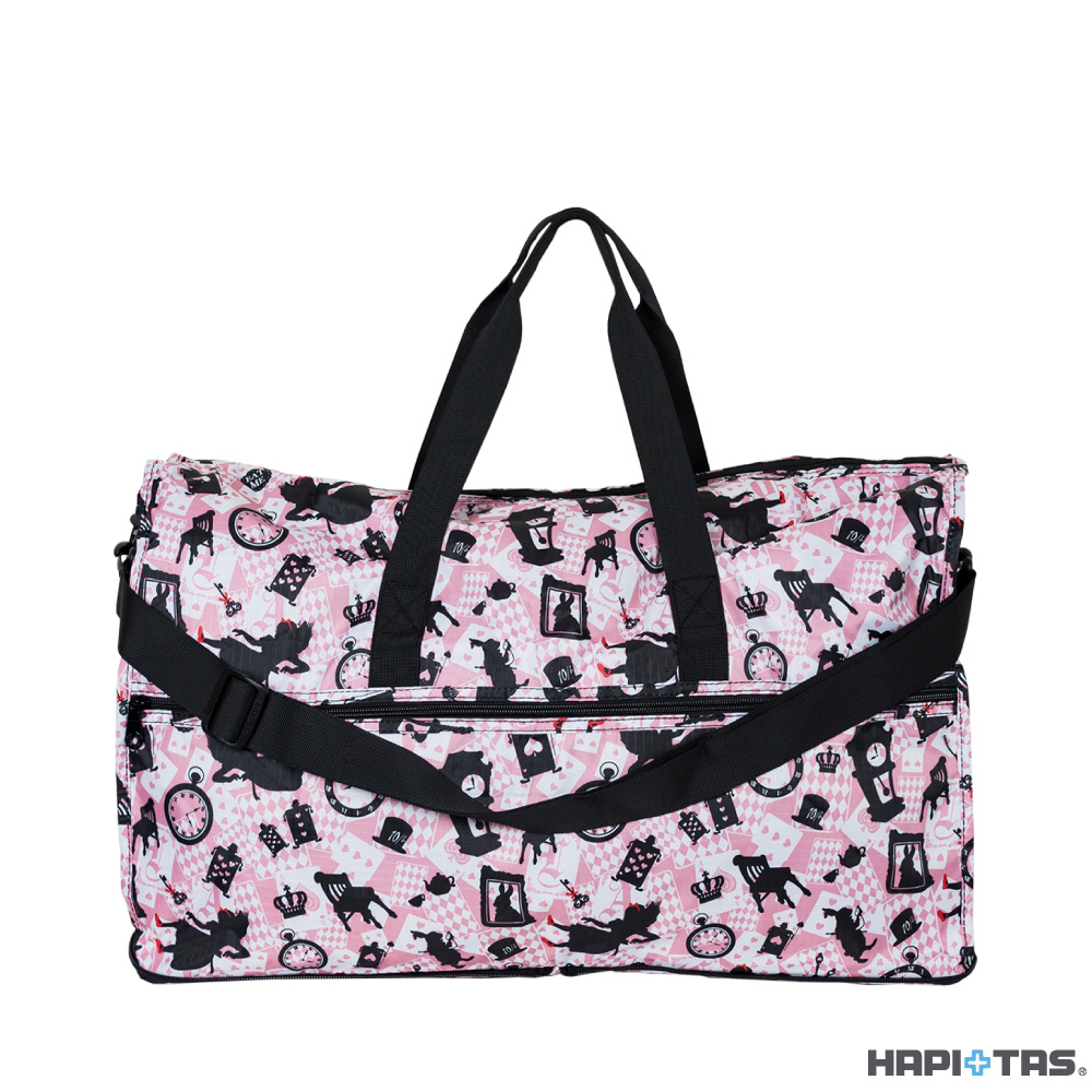 HAPI+TAS 摺疊大旅行袋 - 新版粉色愛麗絲