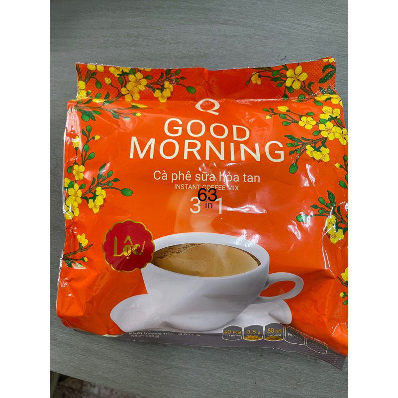 越南三合一即溶咖啡 Q GOOD MORNING COFFEE 3IN1 牛奶咖啡 早安咖啡 480G/24入