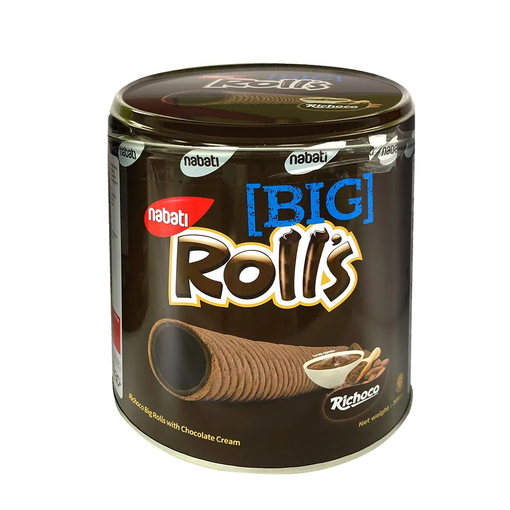 「限購四桶」Nabati 麗巧克 Rolls 巧克力風味蛋捲威化 300g