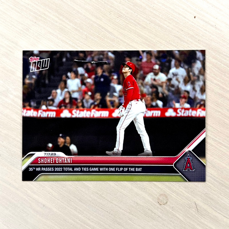 大谷翔平 超帥選圖 2023 Topps Now #579 Shohei Ohtani 35th HR 球員卡