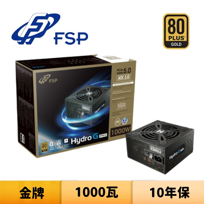 FSP 全漢 Hydro G PRO ATX3.0 1000W 1000瓦 金牌 電源供應器