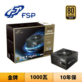 FSP 全漢 Hydro G PRO ATX3.0 1000W 1000瓦 金牌 電源供應器