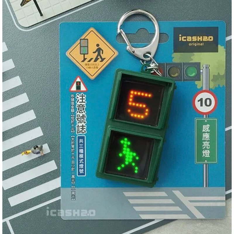 行人號誌icash2.0/交通號誌/台灣紅綠燈/小綠人/悠遊卡