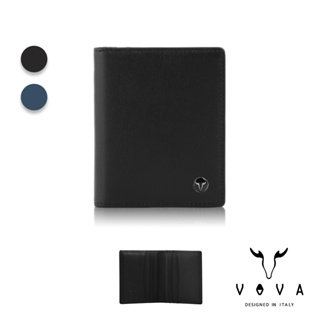 【VOVA】義大利沃汎 高第-II系列薄型名片夾 黑色/深藍 VA126W037BK/NY
