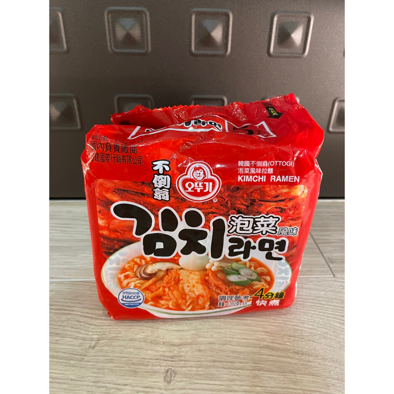 韓國OTTOGI 不倒翁 泡菜風味拉麵 5包入 120gX5 韓國製 便宜 期限：2024.06.01