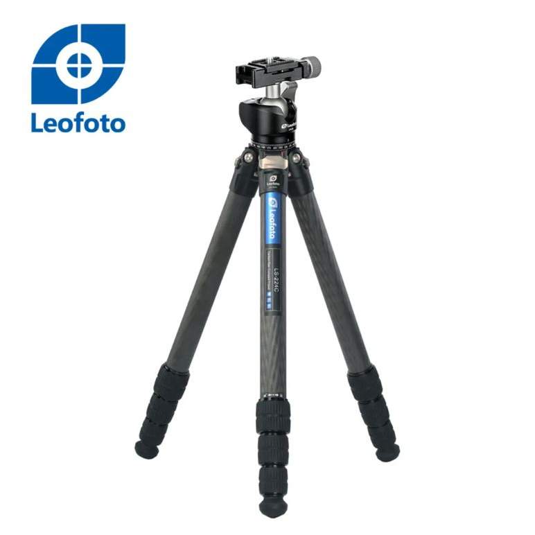 【Leofoto】(二手，九成五新) LS224C+LH25碳纖維三腳架(含中軸雲台)