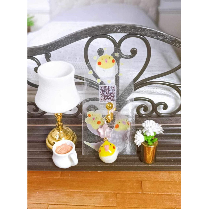 鳥球耳環 玄鳳鸚鵡 耳環飾品 設計款