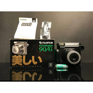 收藏 富士原廠盒裝 Fujifilm Fotorama 90ACE 拍立得 附說明書背帶 相機 攝影 古件 古董 藝術