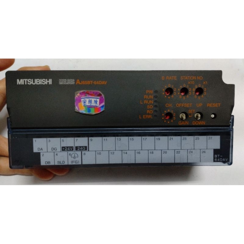 🌞二手現貨保固MITSBISHI三菱AJ65BT-64DAV數模電壓轉換模組D/A CONVERTER CC-LINK