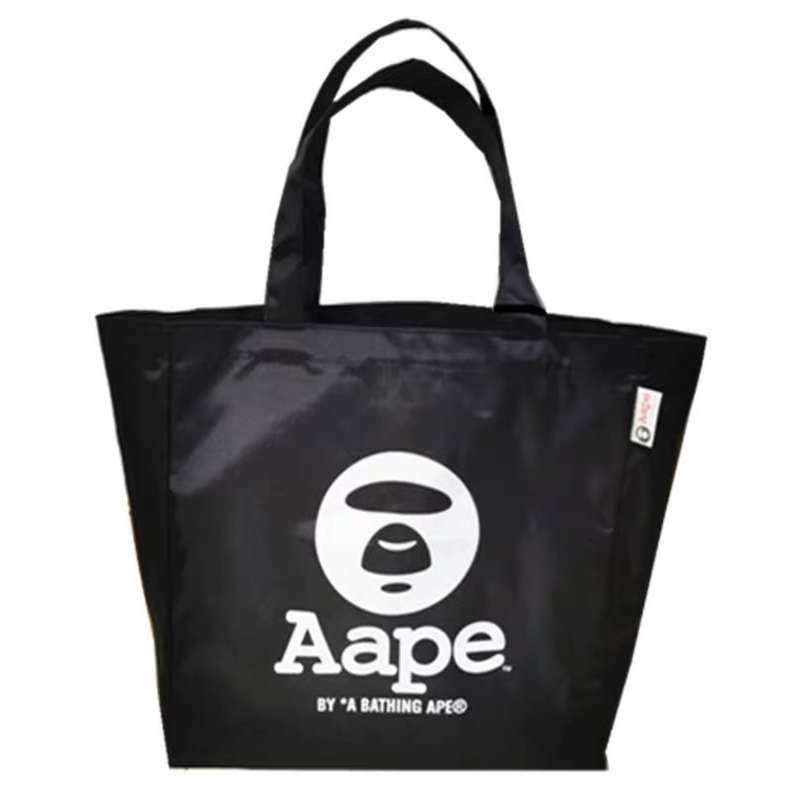日雜附錄 APE BY A BATHING APE BAPE黑色 猿人頭 托特包 肩背包 購物包 側背包 購物袋 補習袋