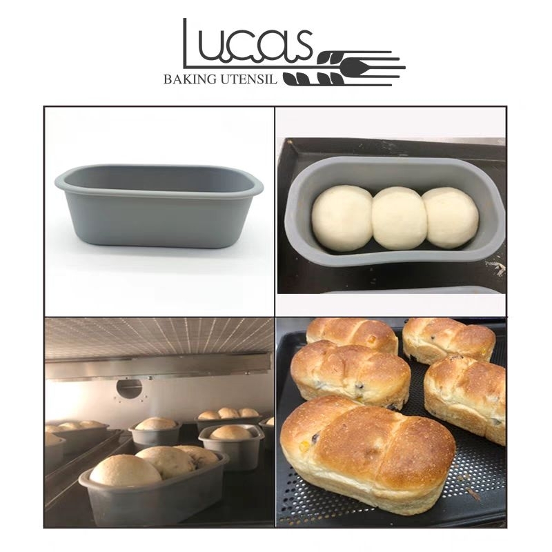 盧卡斯日式小浴缸吐司模具矽膠早餐麵包蛋糕烘焙烤模（一組9個，不拆售）