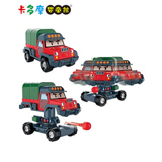 【POLI 波力】變形車系列 4吋變形波契 救援小英雄 車車玩具 原廠公司貨｜卡多摩