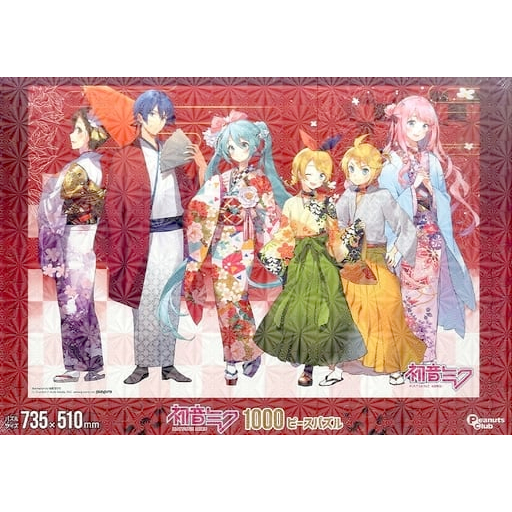 限定絕版1000片日本正版拼圖 初音未來 Miku 和服 初音ミク.巡音ルカ.鏡音リン・レン、KAITO、MEIKO