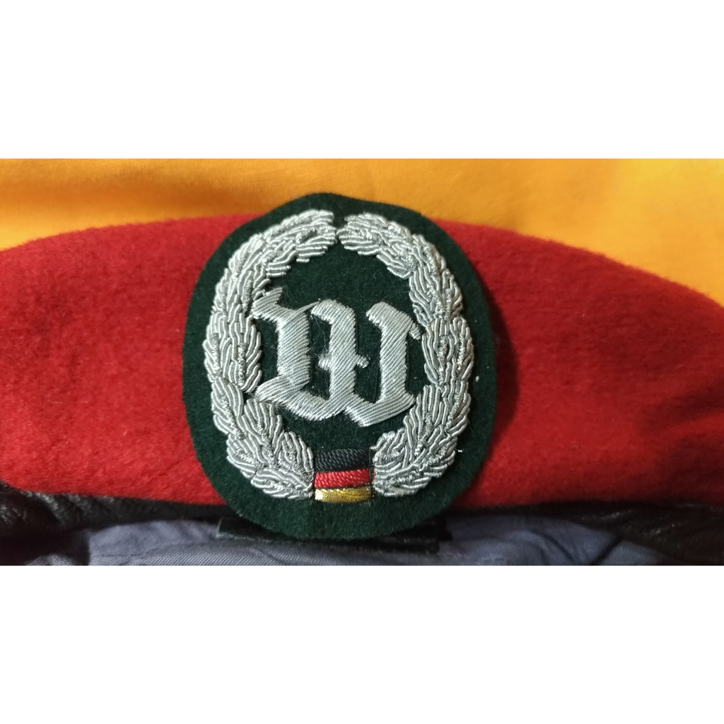 德軍公發 鐵絲縫製陸軍警衛隊貝雷帽徽