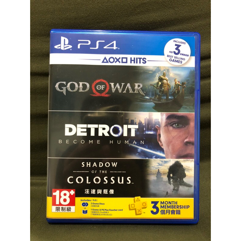 (二手PS4遊戲）戰神God of War+底特律變人Detroit:Become Human