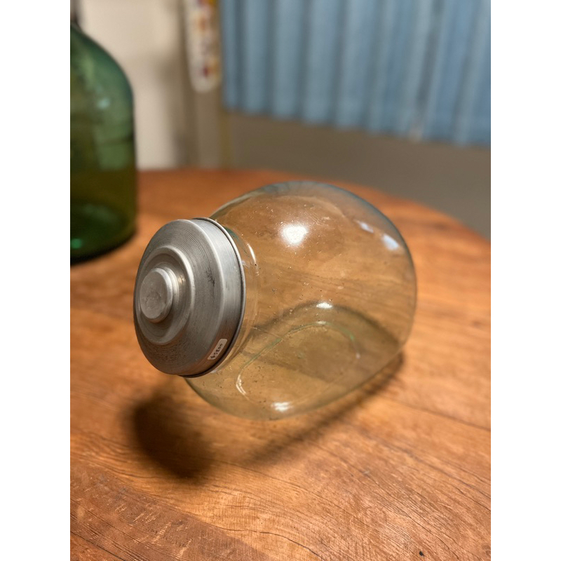 早期 糖果罐 玻璃瓶 兔罐 厚玻璃罐