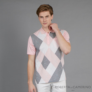ROBERTA諾貝達 台灣製 涼爽舒適 休閒造型短袖POLO棉衫RAG37-72粉色