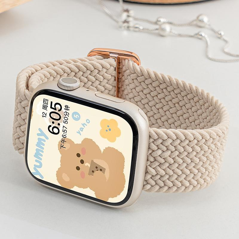 ⭐️台灣現貨⭐️ Apple Watch 7 4 5 6 SE S7 錶帶 運動錶帶 蘋果手錶錶帶 apple 編織錶帶