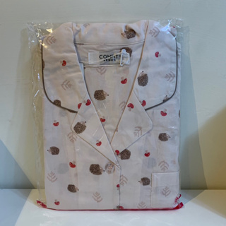 韓國品牌純棉睡衣套裝（淡粉色-刺蝟小蘑菇）