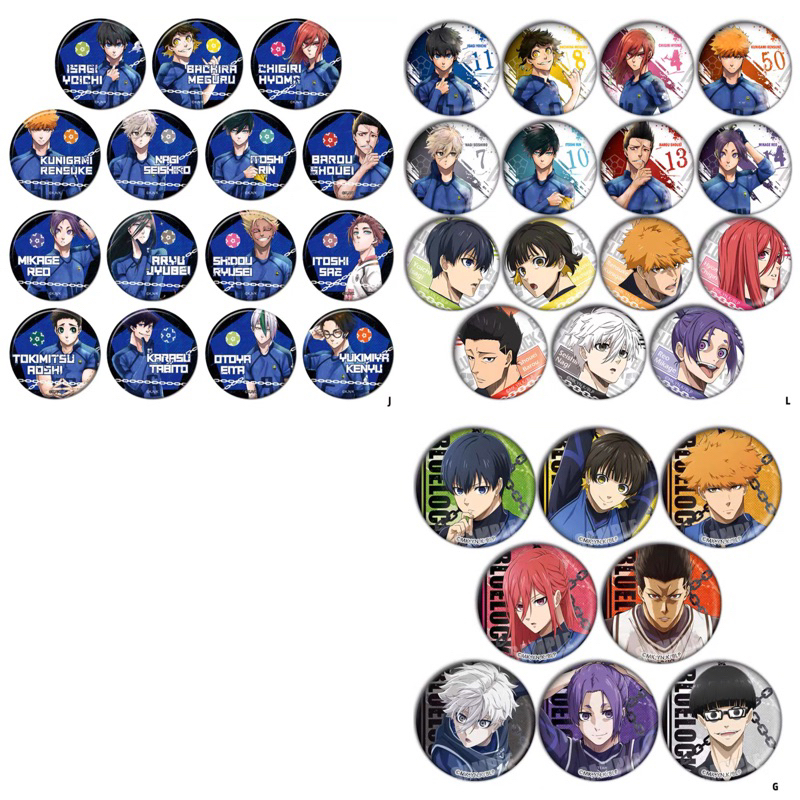 ⚡️J⚡️【現貨】藍色監獄 58mm 徽章 B 潔世一 蜂樂迴 國神鍊介 千切豹馬 馬狼照英 凪誠士郎 御影玲王 糸師凜