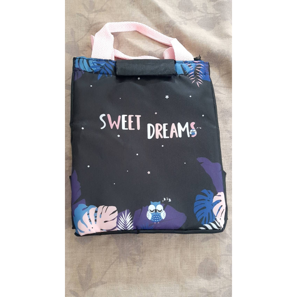 【紫晶小棧】SWEET DREAMS 保溫便當提袋 保(冷)袋 立體保冷袋 保溫袋 手提袋 環保袋 購物袋