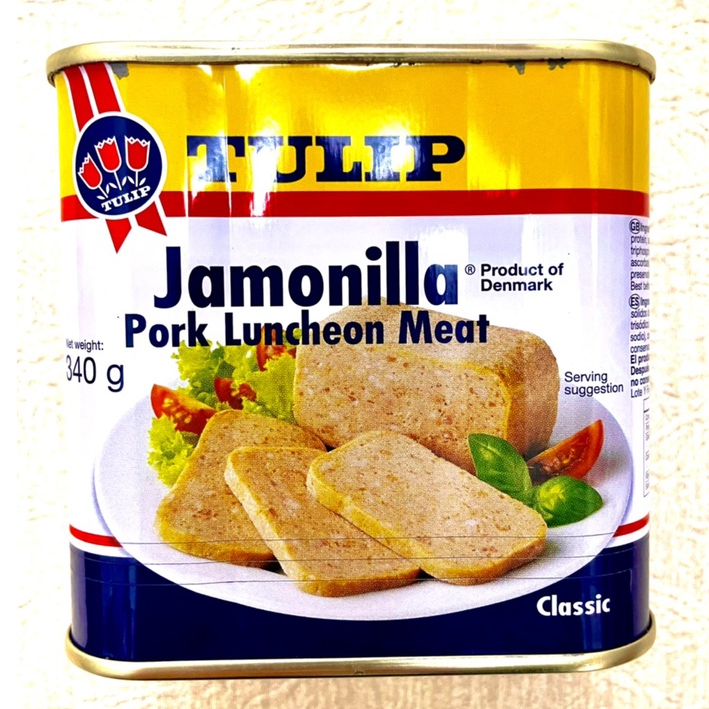 [ 舌尖上的美味 ] TULIP 丹麥 午餐肉【原味】Jamonilla Pork Luncheon Meat 340g