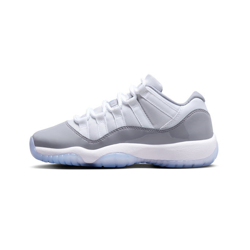 Air Jordan 11 休閒鞋 Low "Cement Grey" GS 灰水泥 漆皮 女鞋 528896-140