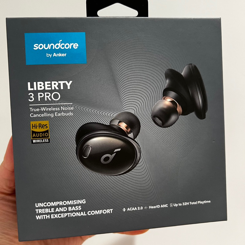近全新便宜賣 Soundcore Liberty 3 Pro 主動降噪真無線藍牙耳機 Anker 快速出貨 二手正品 黑