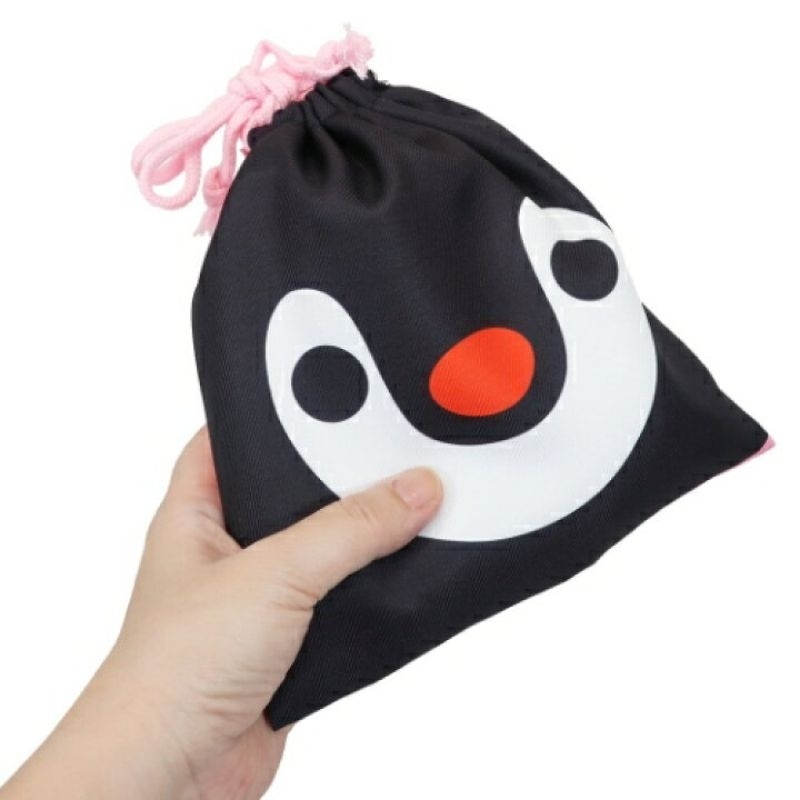 《現貨》日本 pingu pinga 企鵝家族 束口袋 收納袋 收納包
