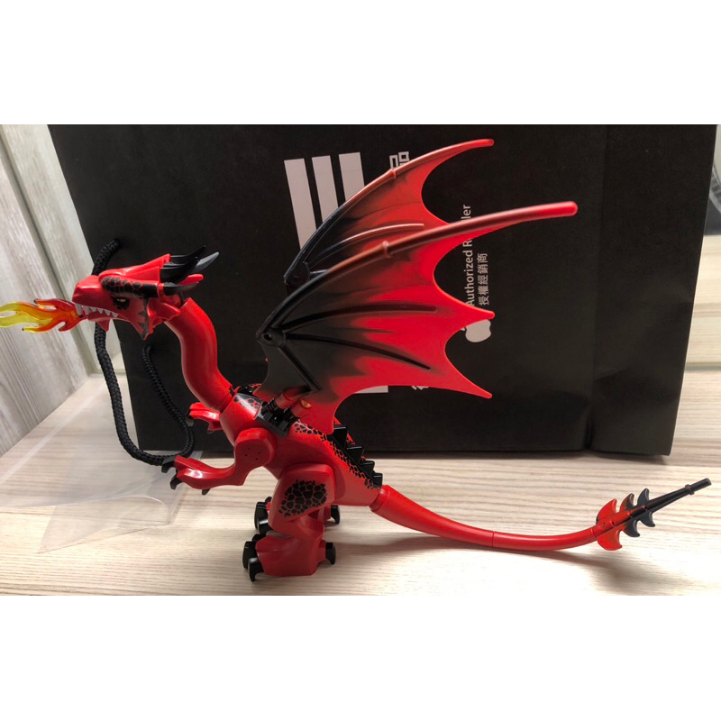 正版 現貨 Lego 樂高 絕版 噴火龍之山 七龍山70403 紅色飛龍 全新夾鏈袋裝