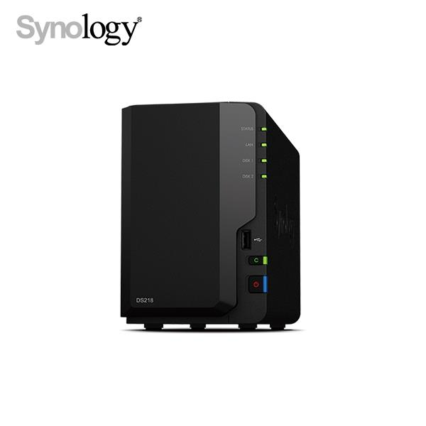 Synology 群暉 DiskStation DS218 2Bay 網路儲存伺服器(NAS)