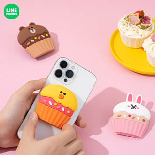 (現貨在臺)[LINE FRIENDS] 熊大 兔兔 莎莉 Sweetieland 氣囊手機支架 可伸縮 旋轉 矽膠支架