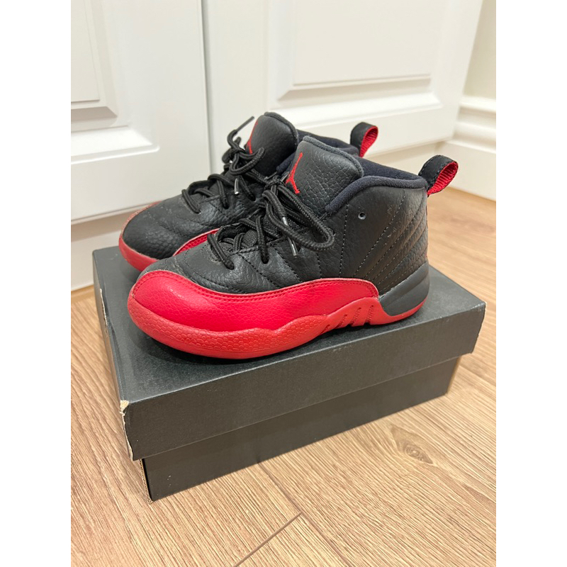 Nike Jordan 12代 經典黑紅配色 16cm 10C 童鞋 原價3000購入