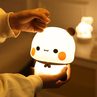 ʟᴇᴛᴀᴏꜱᴛᴏʀᴇ🛒【預購】小熊貓一二拍拍燈充電款/兩檔柔和暖光氣氛小夜燈
